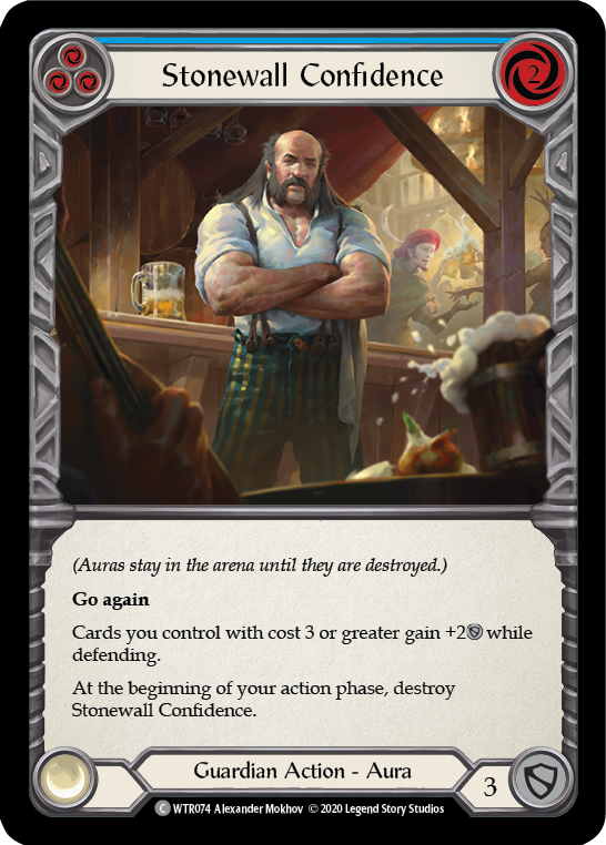 Stonewall Confidence (Blue) - Flesh and Blood TCG - MoxLand