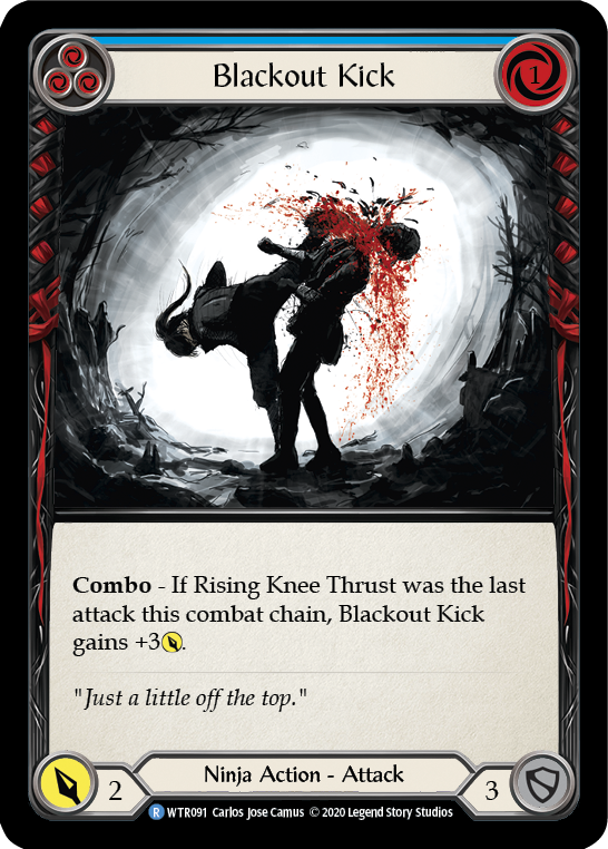Blackout Kick (Blue) - Flesh and Blood TCG - MoxLand