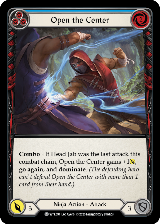 Open the Center (Blue) - Flesh and Blood TCG - MoxLand