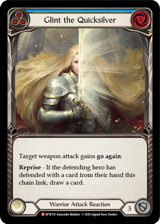Glint the Quicksilver (Blue) - Flesh and Blood TCG - MoxLand