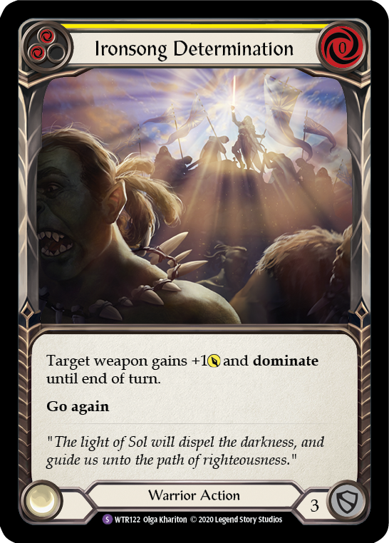 Ironsong Determination (Yellow) - Flesh and Blood TCG - MoxLand