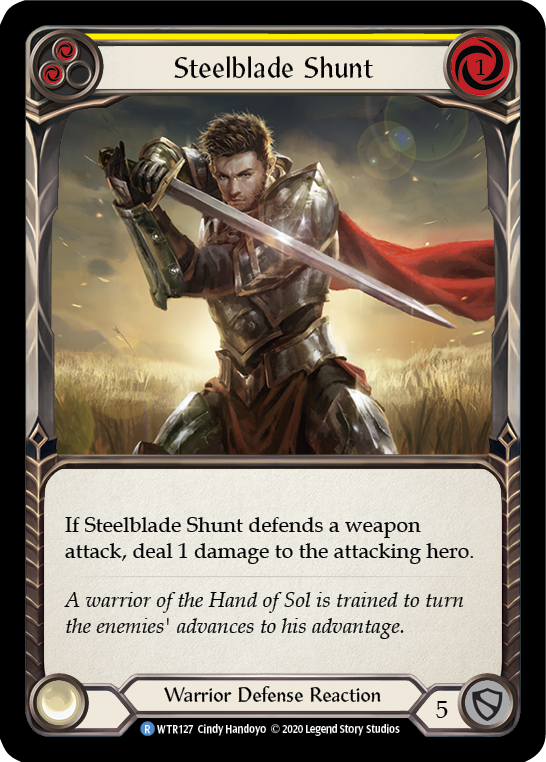 Steelblade Shunt (Yellow) - Flesh and Blood TCG - MoxLand