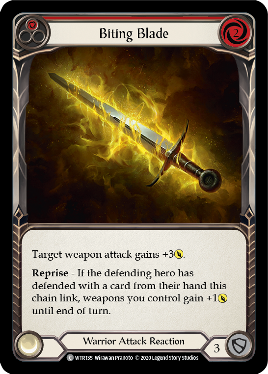 Biting Blade (Red) - Flesh and Blood TCG - MoxLand