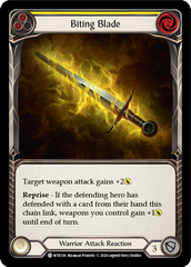 Biting Blade (Yellow) - Flesh and Blood TCG - MoxLand