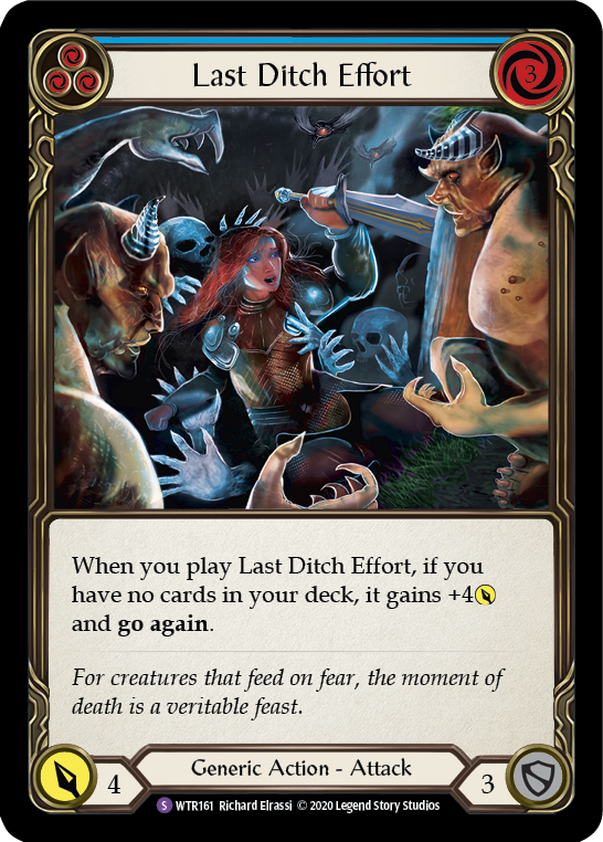 Last Ditch Effort (Blue) - Flesh and Blood TCG - MoxLand