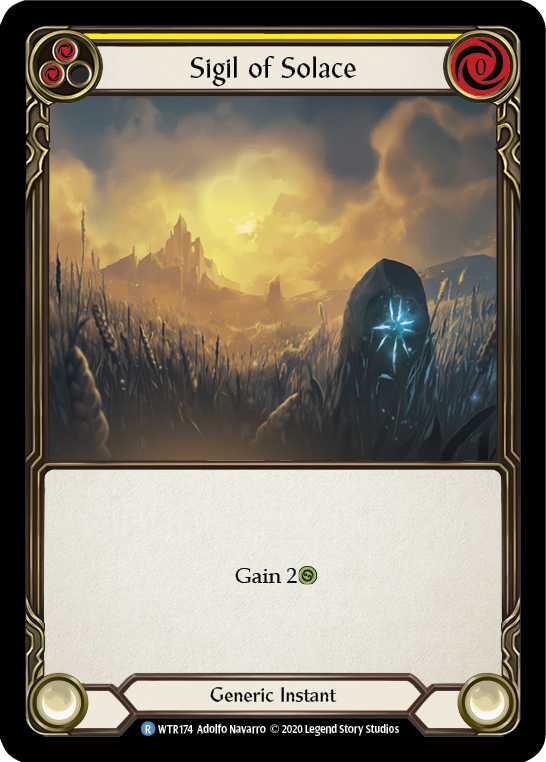 Sigil of Solace (Yellow) - Flesh and Blood TCG - MoxLand