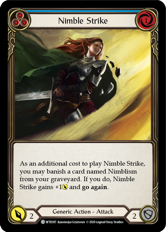 Nimble Strike (Blue) - Flesh and Blood TCG - MoxLand