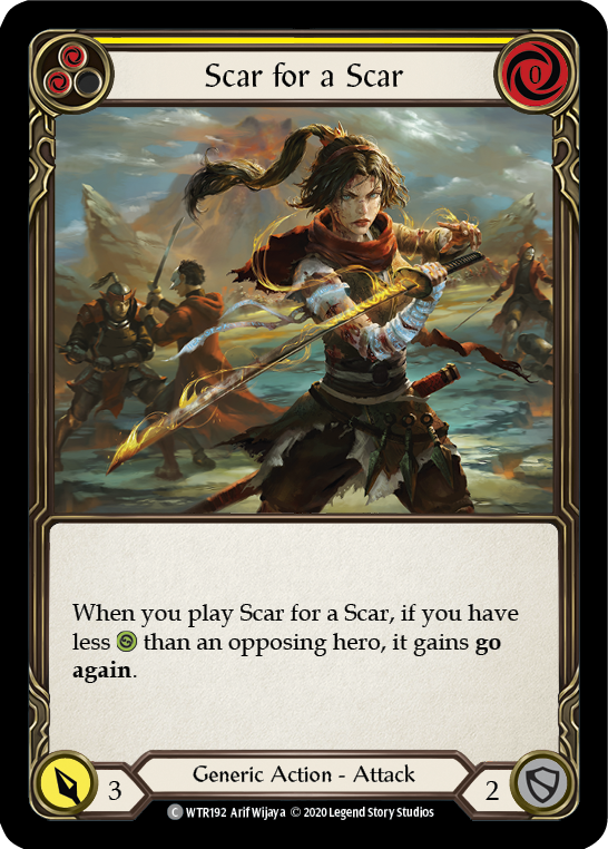 Scar for a Scar (Yellow) - Flesh and Blood TCG - MoxLand