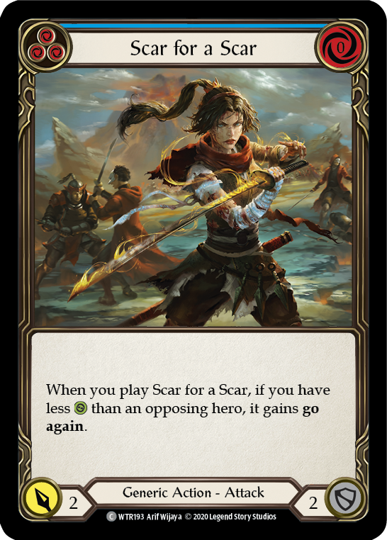 Scar for a Scar (Blue) - Flesh and Blood TCG - MoxLand