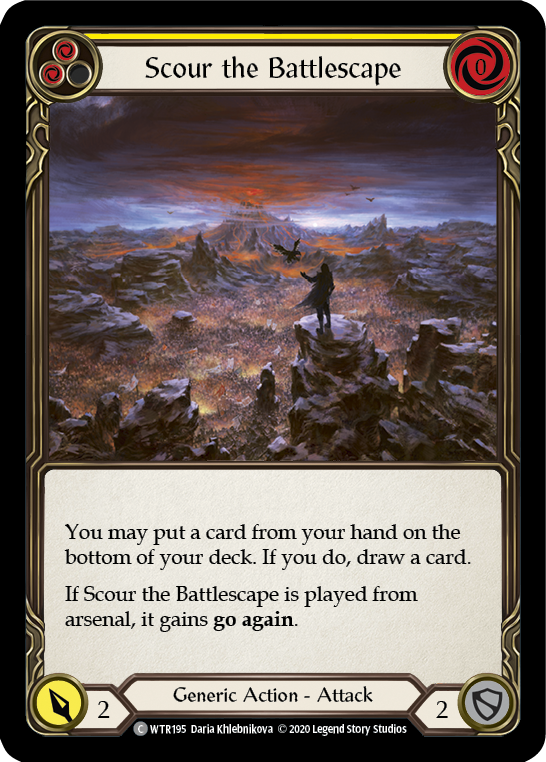 Scour the Battlescape (Yellow) - Flesh and Blood TCG - MoxLand