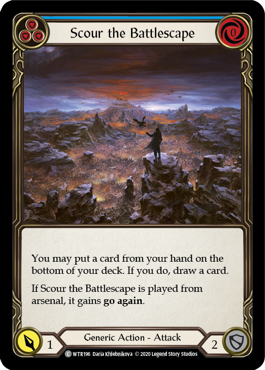 Scour the Battlescape (Blue) - Flesh and Blood TCG - MoxLand