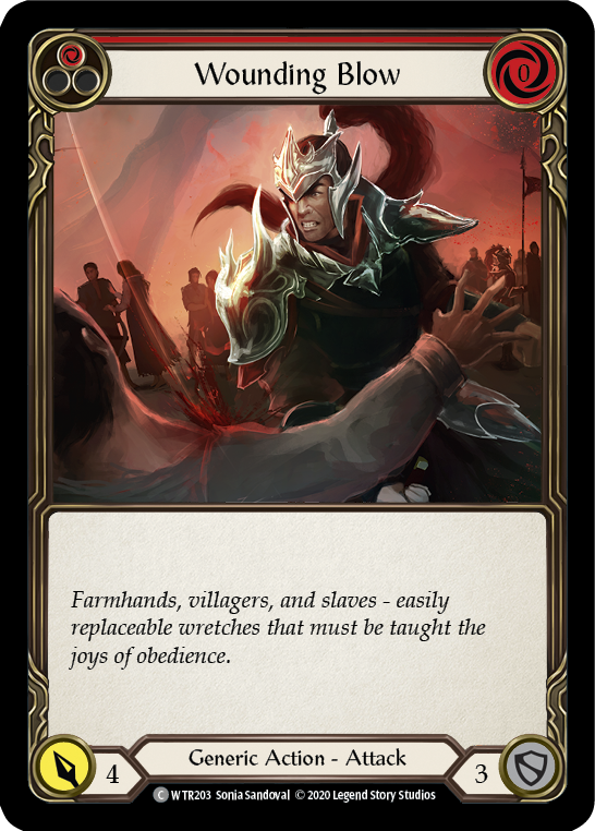 Wounding Blow (Red) - Flesh and Blood TCG - MoxLand