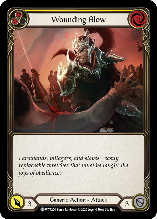 Wounding Blow (Yellow) - Flesh and Blood TCG - MoxLand