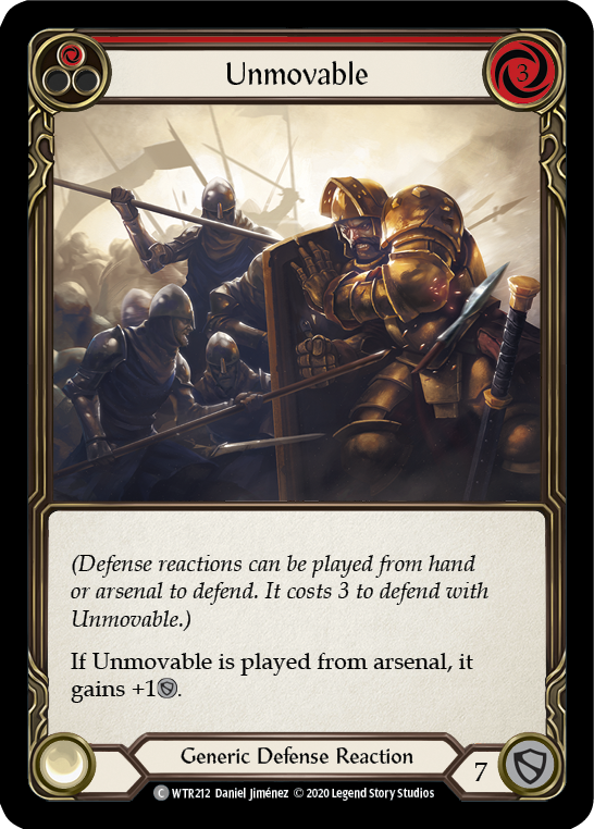 Unmovable (Red) - Flesh and Blood TCG - MoxLand