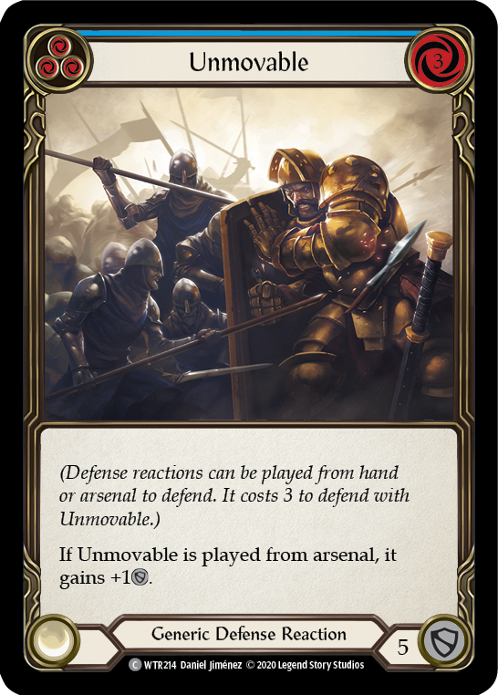 Unmovable (Blue) - Flesh and Blood TCG - MoxLand