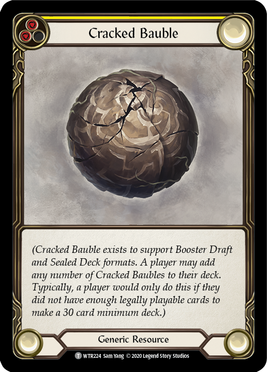 Cracked Bauble (Yellow) - Flesh and Blood TCG - MoxLand