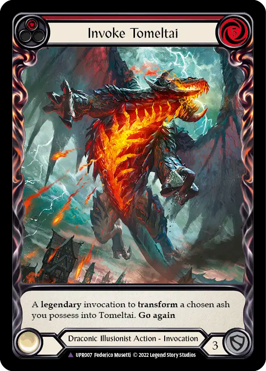 Invoke Tomeltai (Red) // Tomeltai - Flesh and Blood TCG - MoxLand