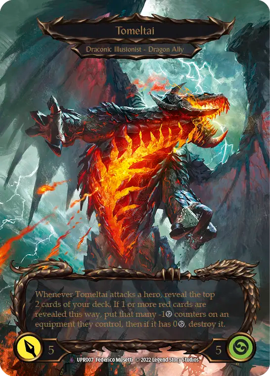 Invoke Tomeltai (Red) // Tomeltai - Flesh and Blood TCG - MoxLand