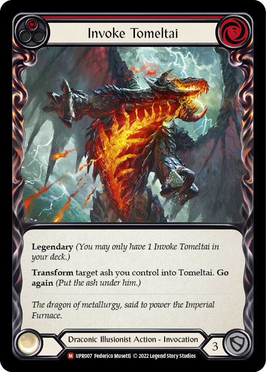 Invoke Tomeltai (Red) // Tomeltai - Flesh and Blood TCG - MoxLand