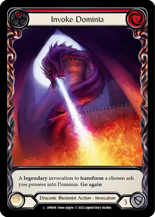 Invoke Dominia (Red) // Dominia - Flesh and Blood TCG - MoxLand