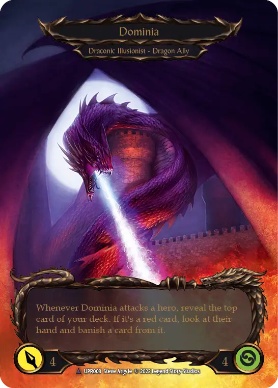 Invoke Dominia (Red) // Dominia - Flesh and Blood TCG - MoxLand