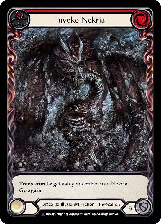 Invoke Nekria (Red) // Nekria - Flesh and Blood TCG - MoxLand