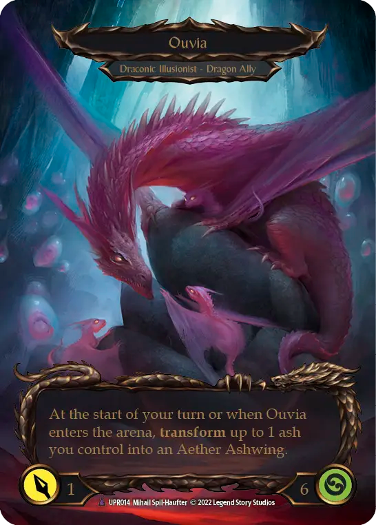 Invoke Ouvia (Red) // Ouvia - Flesh and Blood TCG - MoxLand