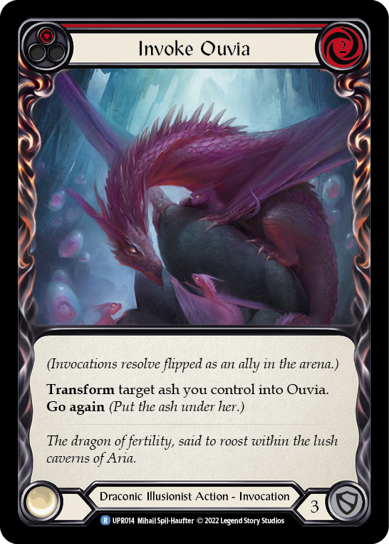 Invoke Ouvia (Red) // Ouvia - Flesh and Blood TCG - MoxLand