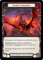 Invoke Vynserakai (Red) // Vynserakai - Flesh and Blood TCG - MoxLand