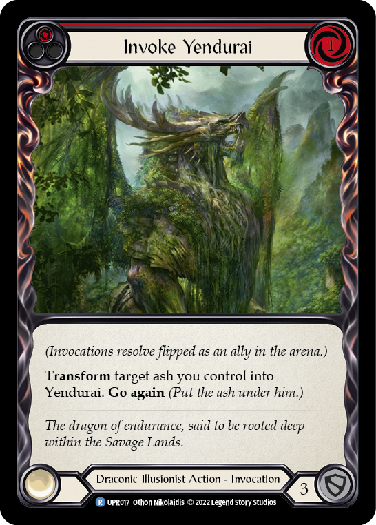 Invoke Yendurai (Red) // Yendurai - Flesh and Blood TCG - MoxLand
