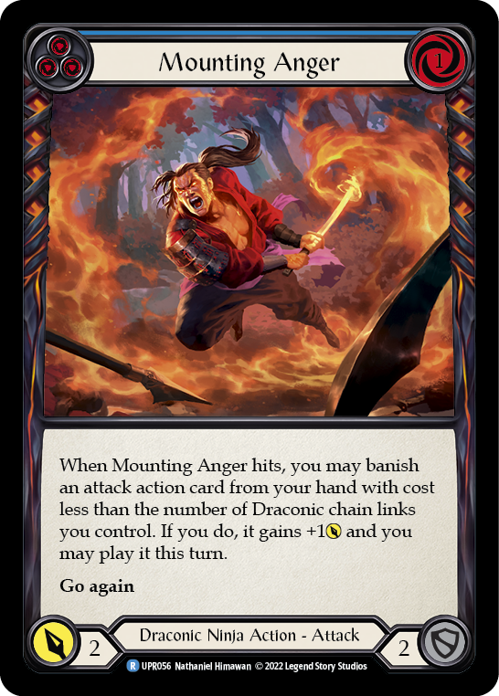 Mounting Anger (Blue) - Flesh and Blood TCG - MoxLand