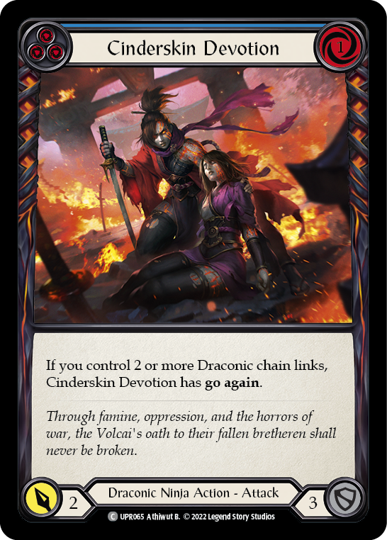 Cinderskin Devotion (Blue) - Flesh and Blood TCG - MoxLand