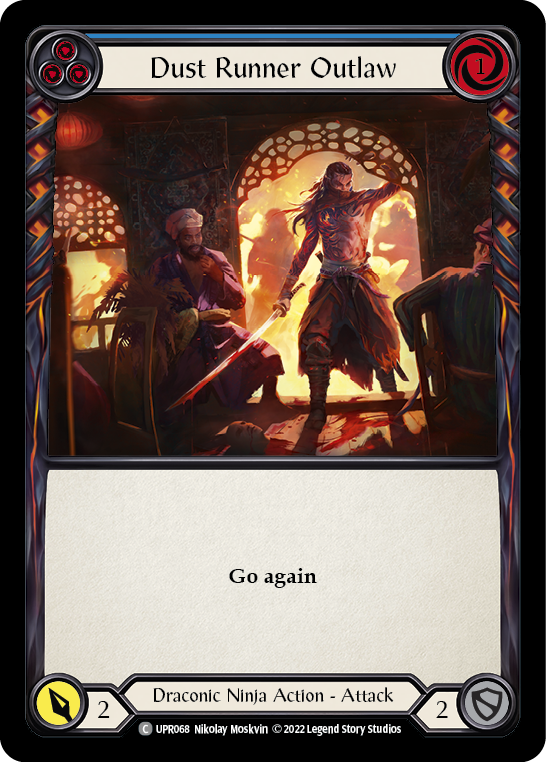 Dust Runner Outlaw (Blue) - Flesh and Blood TCG - MoxLand