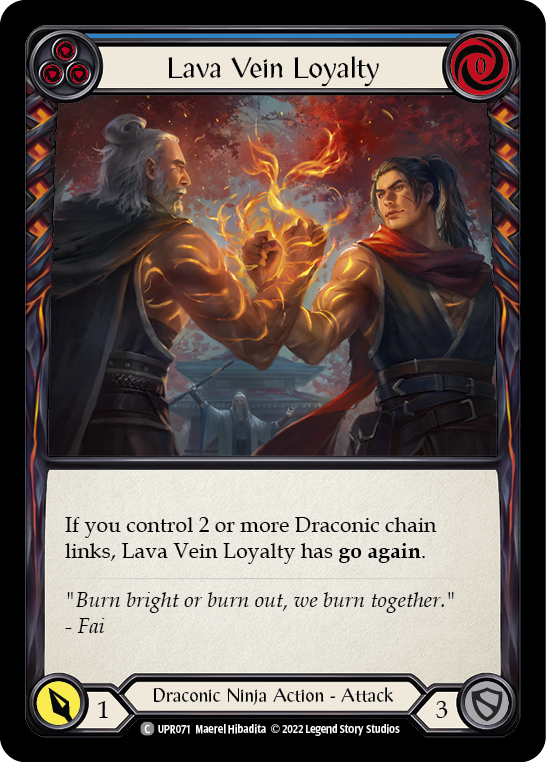 Lava Vein Loyalty (Blue) - Flesh and Blood TCG - MoxLand
