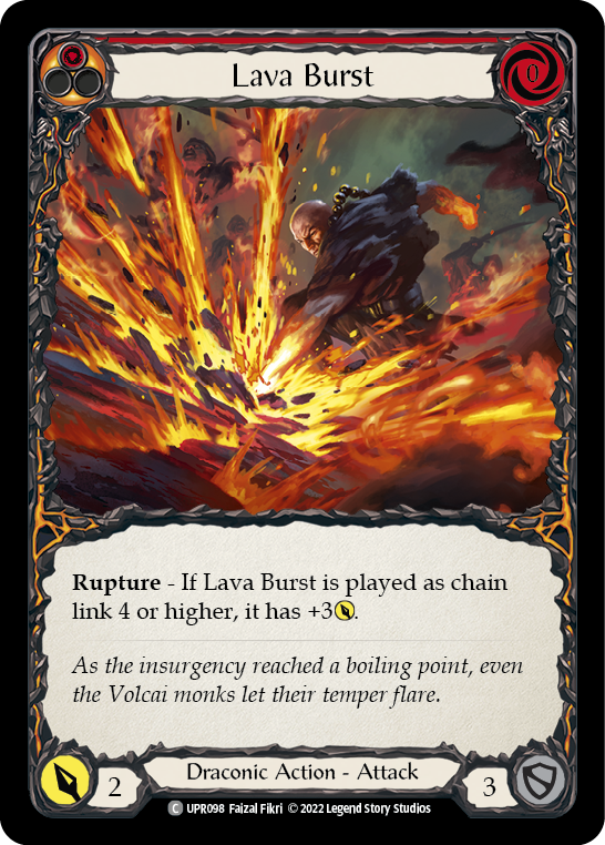 Lava Burst (Red) - Flesh and Blood TCG - MoxLand