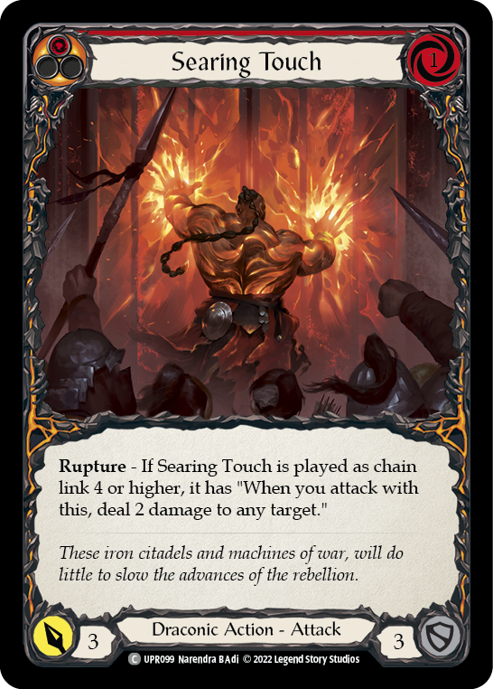Searing Touch (Red) - Flesh and Blood TCG - MoxLand