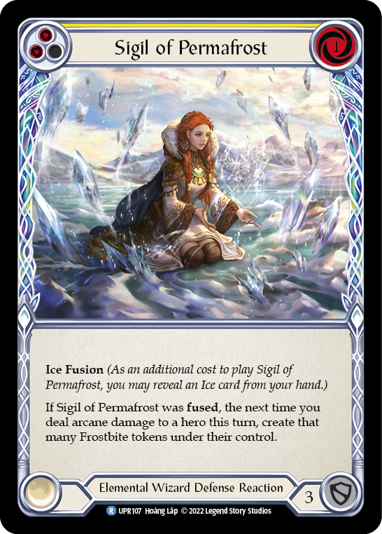 Sigil of Permafrost (Yellow) - Flesh and Blood TCG - MoxLand