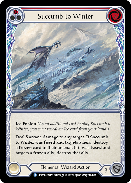 Succumb to Winter (Red) - Flesh and Blood TCG - MoxLand