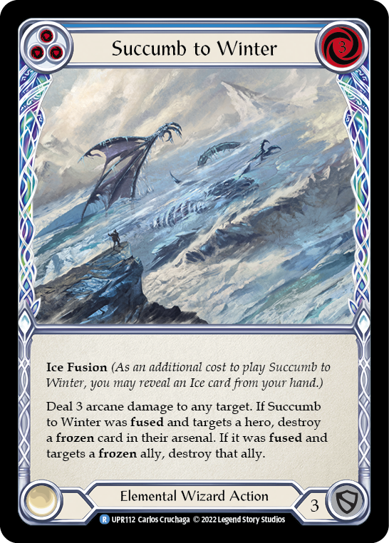 Succumb to Winter (Blue) - Flesh and Blood TCG - MoxLand