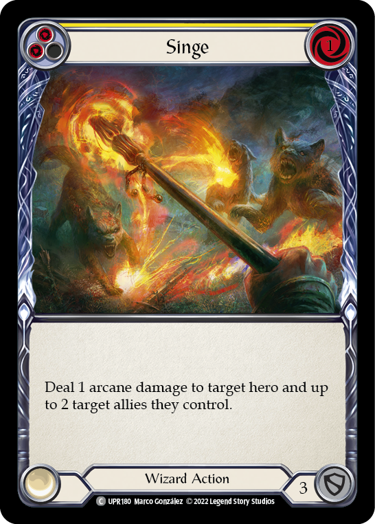 Singe (Yellow) - Flesh and Blood TCG - MoxLand