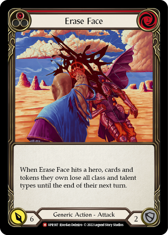 Erase Face (Red) - Flesh and Blood TCG - MoxLand