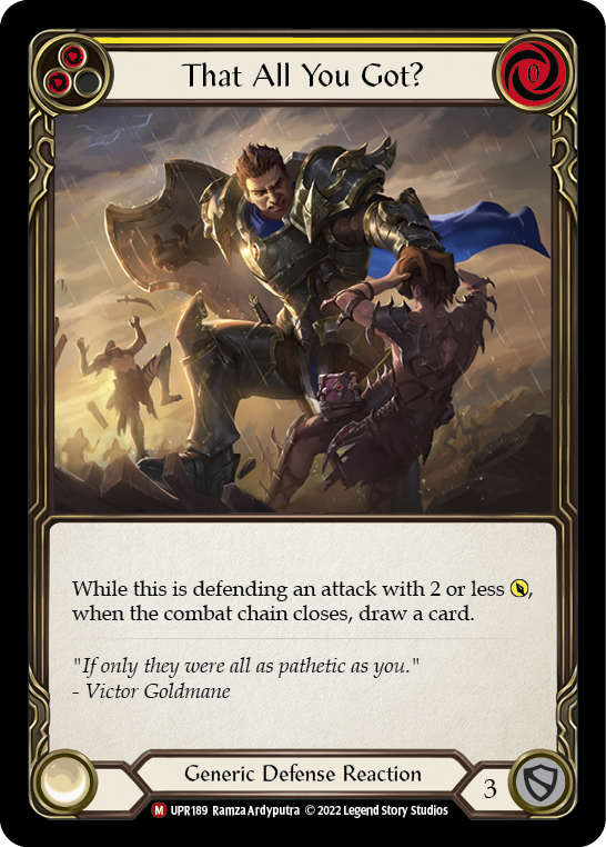 That All You Got? (Yellow) - Flesh and Blood TCG - MoxLand