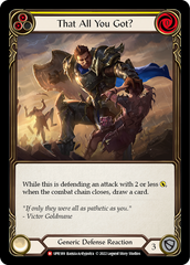 That All You Got? (Yellow) - Flesh and Blood TCG - MoxLand