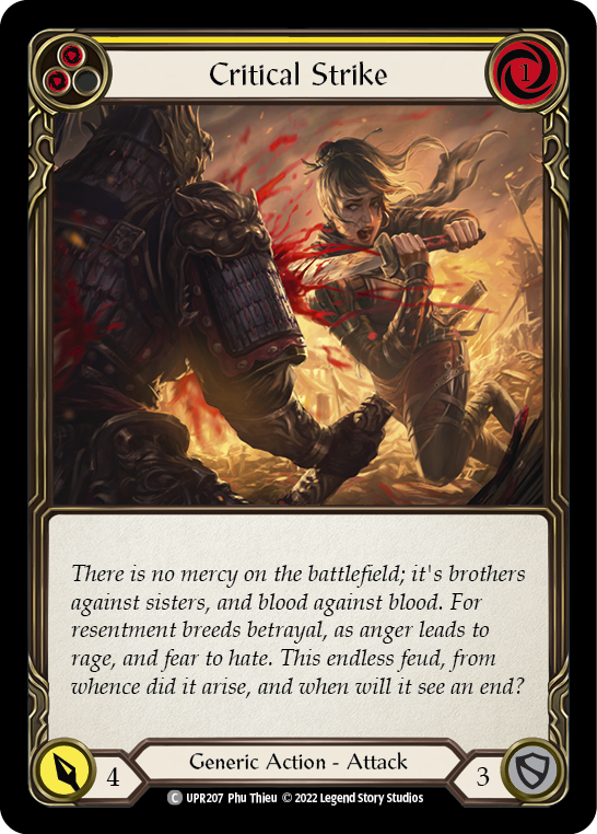Critical Strike (Yellow) - Flesh and Blood TCG - MoxLand