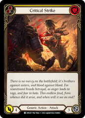 Critical Strike (Yellow) - Flesh and Blood TCG - MoxLand