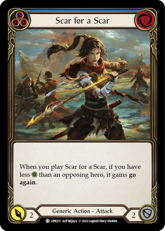 Scar for a Scar (Blue) - Flesh and Blood TCG - MoxLand