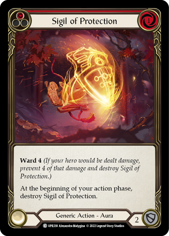 Sigil of Protection (Red) - Flesh and Blood TCG - MoxLand