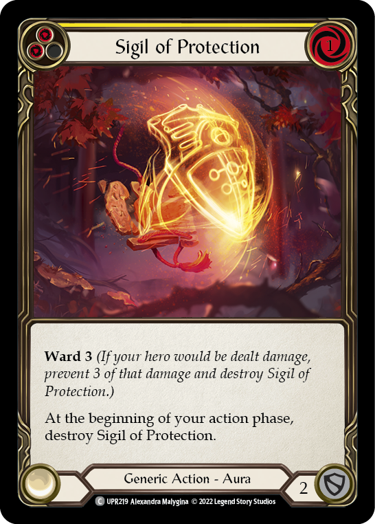 Sigil of Protection (Yellow) - Flesh and Blood TCG - MoxLand