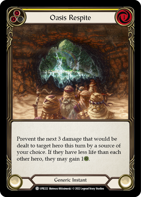 Oasis Respite (Yellow) - Flesh and Blood TCG - MoxLand