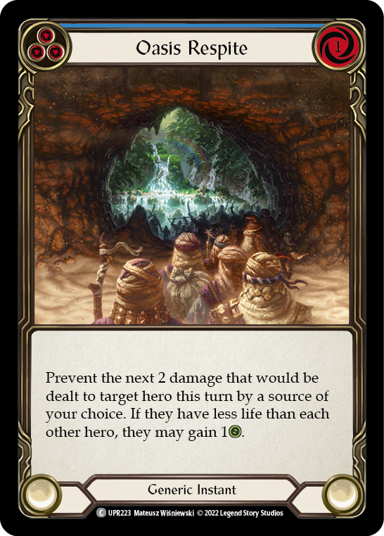 Oasis Respite (Blue) - Flesh and Blood TCG - MoxLand